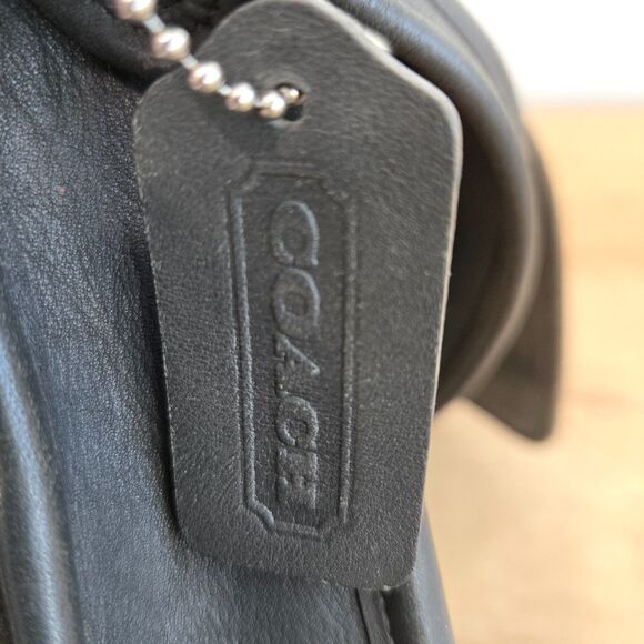 Coach 9145 Legacy Flap Crossbody Shoulder Bag Dark Gray Leather Vintage Purse - Picture 12 of 16